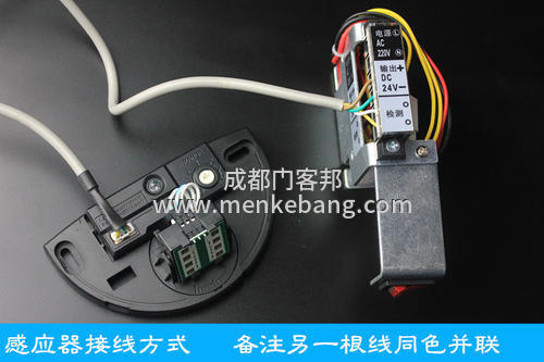自動門控制器紅外感應(yīng)接線圖